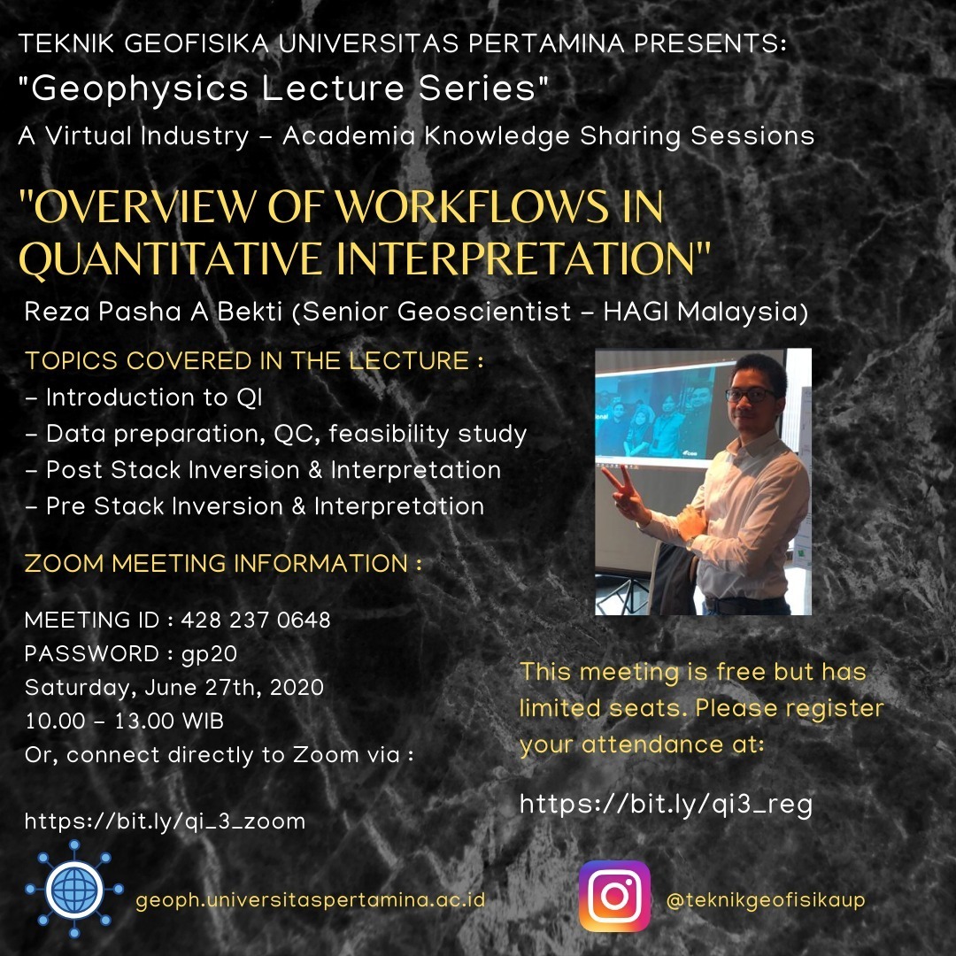 Series 03 Geophysics Lecture Series Universitas Pertamina