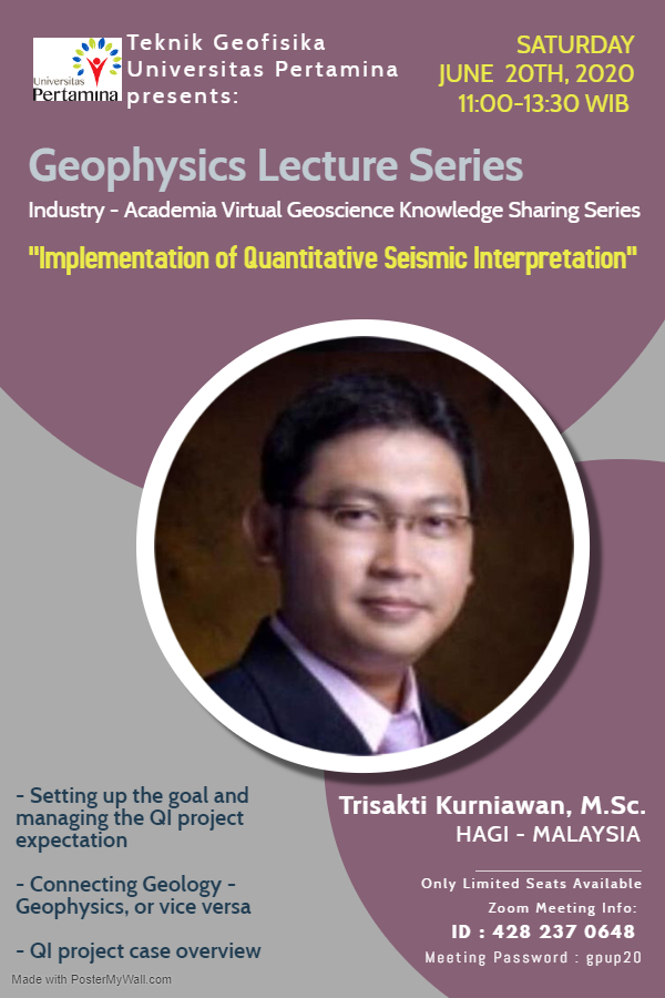 Series 02 Geophysics Lecture Series Universitas Pertamina