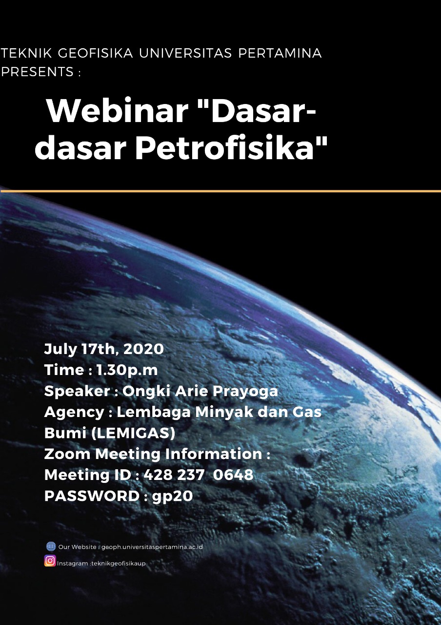 Series 05 Geophysics Lecture Series Universitas Pertamina